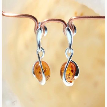 reringe lang ravkugle i slvbnd - Ravsmykke