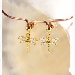 reringe  Guldsmed Guldfarvet - Krystal reringe