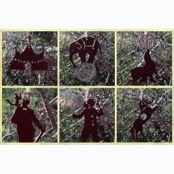 Cirkusdyr eller artister med ophng Velour, vlg