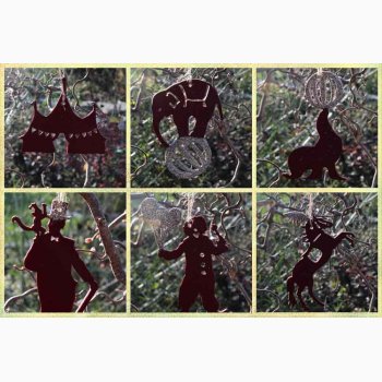 Cirkusdyr eller artister med ophng Velour, vlg