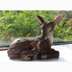 Rdyr med kid L:16.1 x B 27.2 x H:23 cm