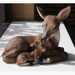 Rdyr med kid L:16.1 x B 27.2 x H:23 cm