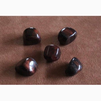 TIGER EYE RED - Rd Tigerje krystal stk. pris