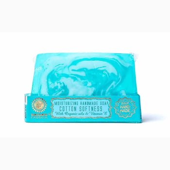 Hndlavet sbe 80 G med E-vitamin - Cotton softness -  Bomulds bldhed - Glycerin sbe