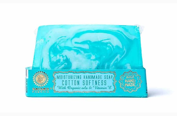 Hndlavet sbe 80 G med E-vitamin - Cotton softness -  Bomulds bldhed - Glycerin sbe