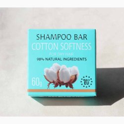 Shampoo bar 60 G - Cotton Softness - Bomuldsbldhed, til trt hr