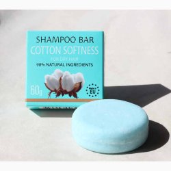 Shampoo bar 60 G - Cotton Softness - Bomuldsbldhed, til trt hr
