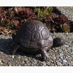 Ngleholder skildpadde i stbejern 