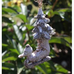 Skjter med fugl og juletr og med ophng, vlg