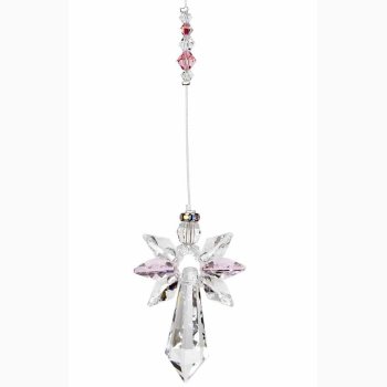 Regnbuedanner Skytsengel Rosa Krystal