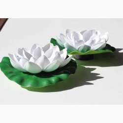 Solcellelamper flydende kander D:17cm * H:7 cm (2 stk. i pk)