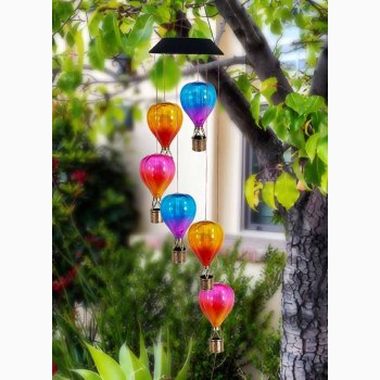 Solcelle Luftballoner - Uro med 6 stk. Luftballoner p 11x6 cm.