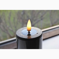 3D flamme Sort led bloklys ( 5*12,5 cm)