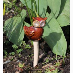 Sm ugler p stick, H: ca.13 cm i keramik, vlg