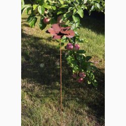 Valmue i jern med rustrd patina H:80 cm