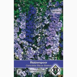 Fr. Consolida ajacis Blauw Boeket - Sommerridderspore (ca.200 fr)