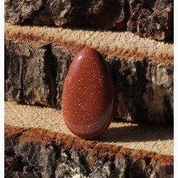 Guldsten drbe krystal vedhng