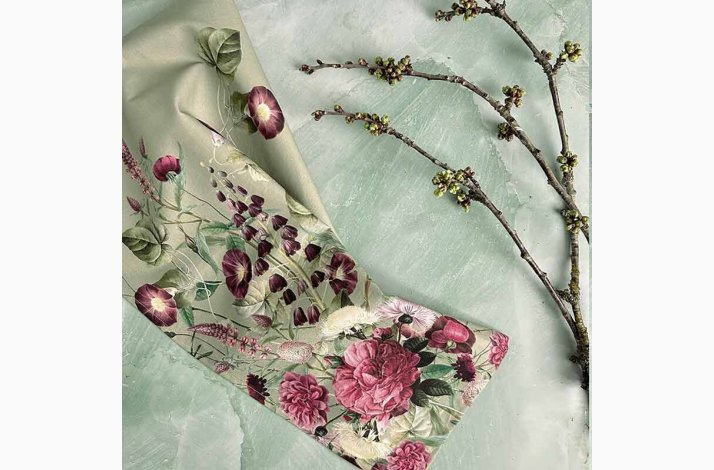 VISKESTYKKE  (�kologisk bomuld) - Blossom Garden JL
