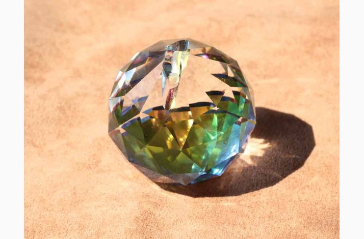 Feng Shui krystal flerfarvet  5 cm