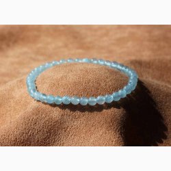 Armbnd med aquamarine-akvamarin kugleformede - Krystal armbnd