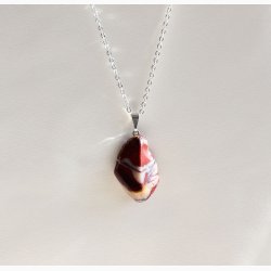 Jasper mookaite med metalje - krystal vedhng