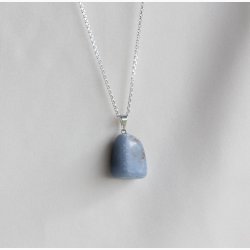 Angelite med metalje - krystal vedhng