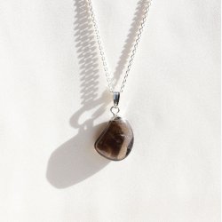 Rgkvarts med metalhtte - krystal vedhng