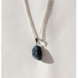 Apatit med metalje - krystal vedhng