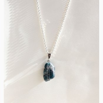 Apatit med metalje - krystal vedhng