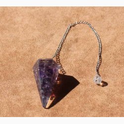 Orgonit Pendul Ametyst Kegleudskring