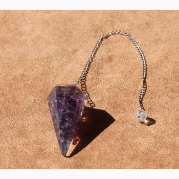 Orgonit Pendul Ametyst Kegleudskring
