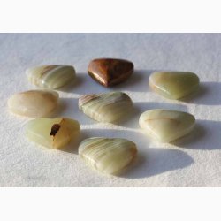 Pakistansk Onyx Hjerte krystal - stk. pris (fra 3,7 til 4,1 cm)