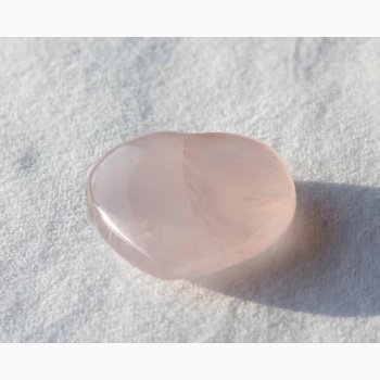 Rosakvarts hjerte krystal (Ca. 4,1 cm)