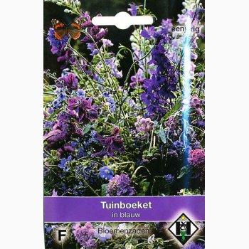 Den bl-lilla have -Sommerblomster