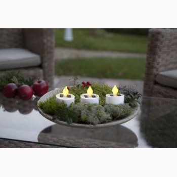 Solcelle fyrfadslys - (3 STK. i pk.) fyrfadslys